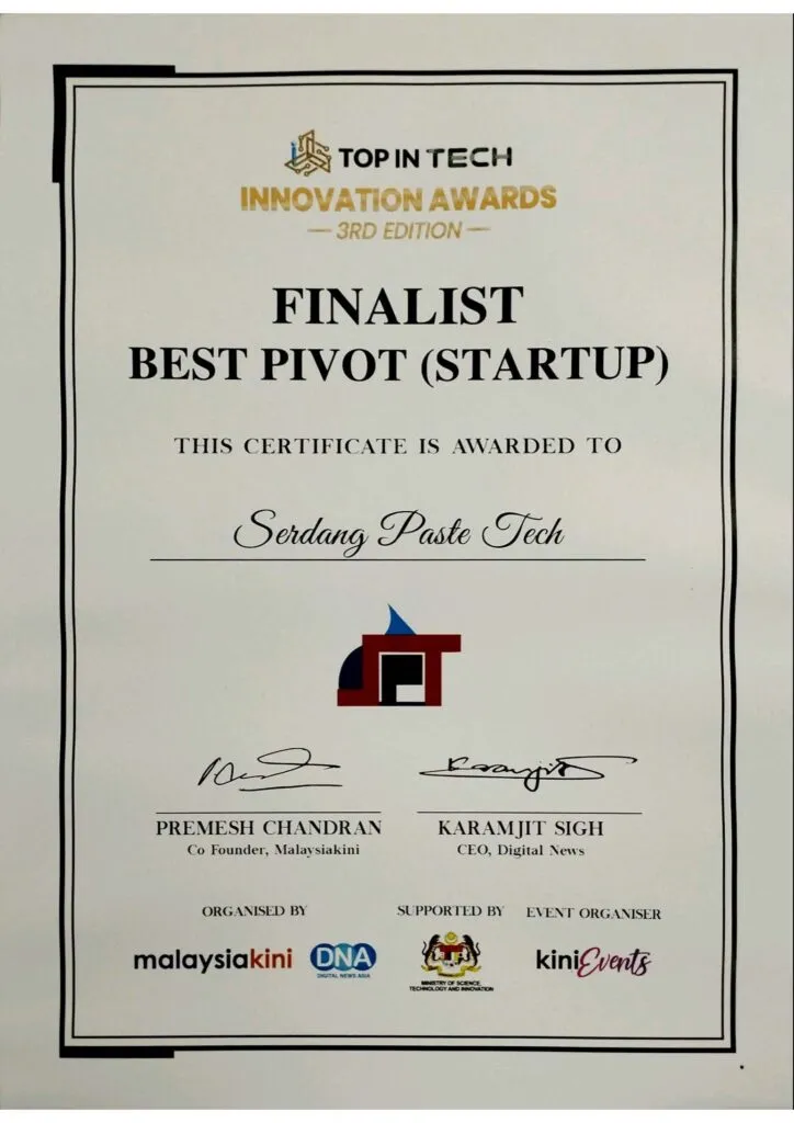 About Us 4 Top In Tech Innovation Award